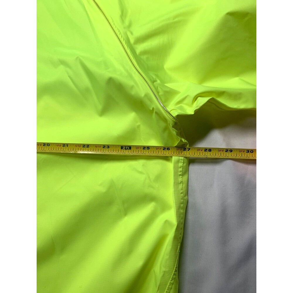 Novara Mens XXL Cycling Jacket Neon Green Reflective Vented Full Zip Shell REI - Picture 4 of 9